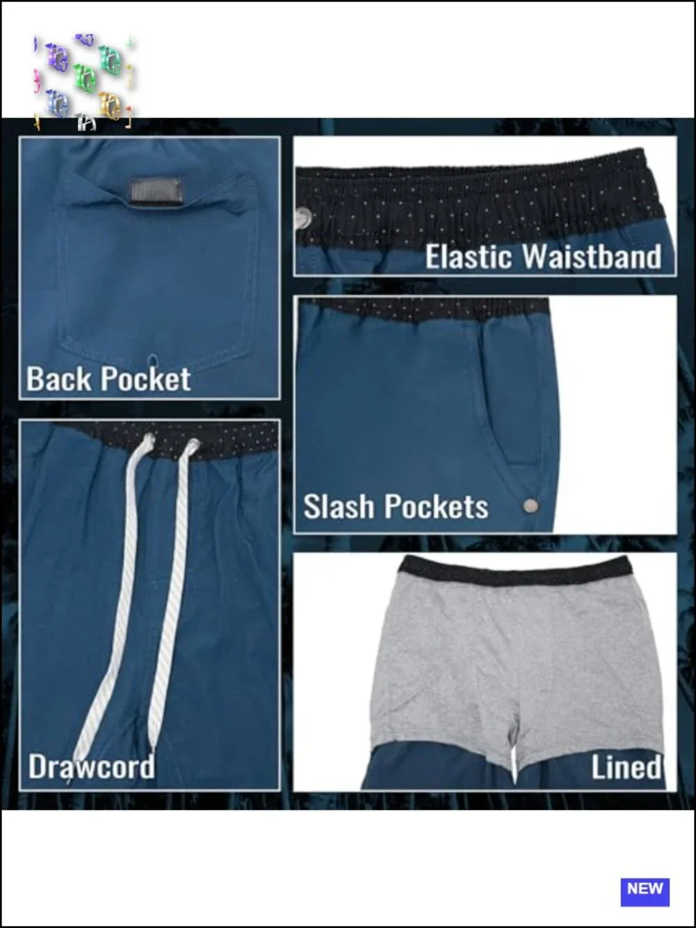 Men's 2-in-1 Athletic Gym Shorts with Liner, Stretch, Quick-Dry, Breathable,